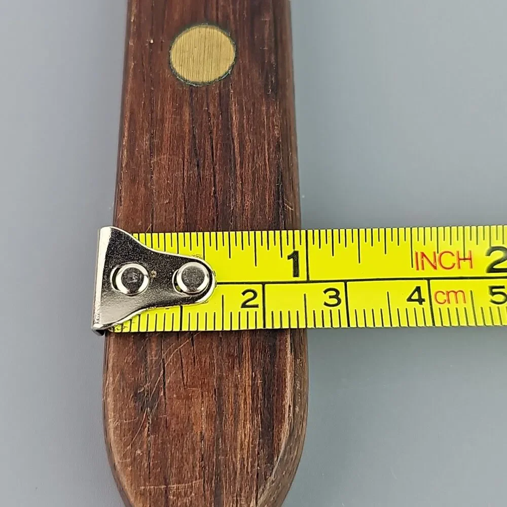 Vintage 8 in Blade REAL KEEN Stainless Slicing Carving Chef Knife USA Wooden